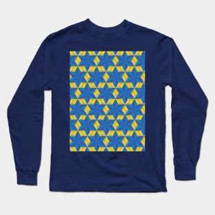 Origami Stars 3D Geometric Pattern Long Sleeve T-Shirt